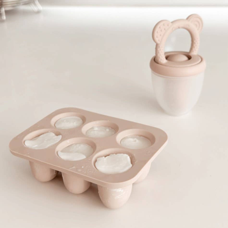 Freezer Trays (Taupe) 2pc for Baby Food, and Breast Milk