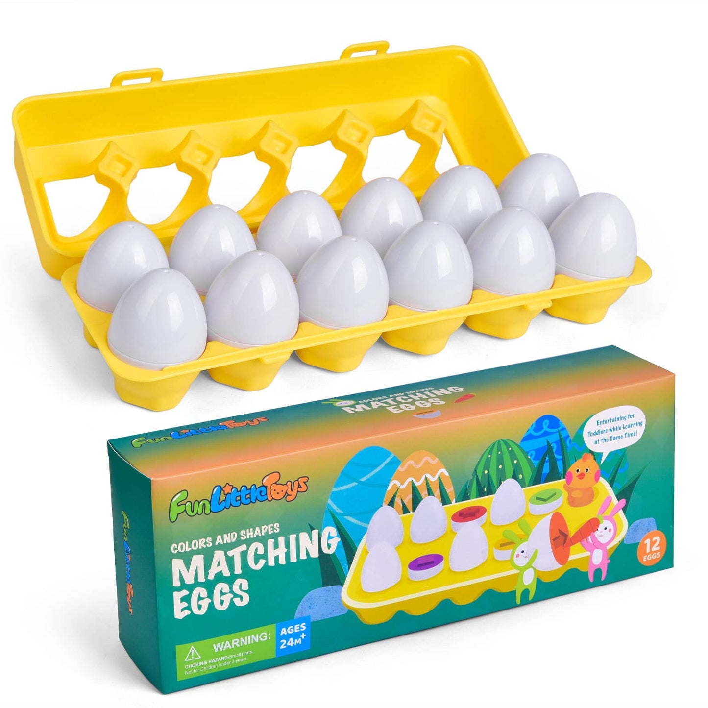 Matching Easter Eggs Color & Shape Educational Egg Toys