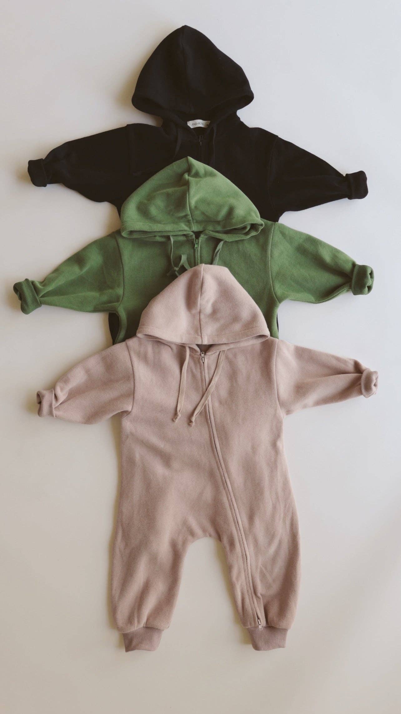 Newborn Zip Up Hooded Jumpsuit