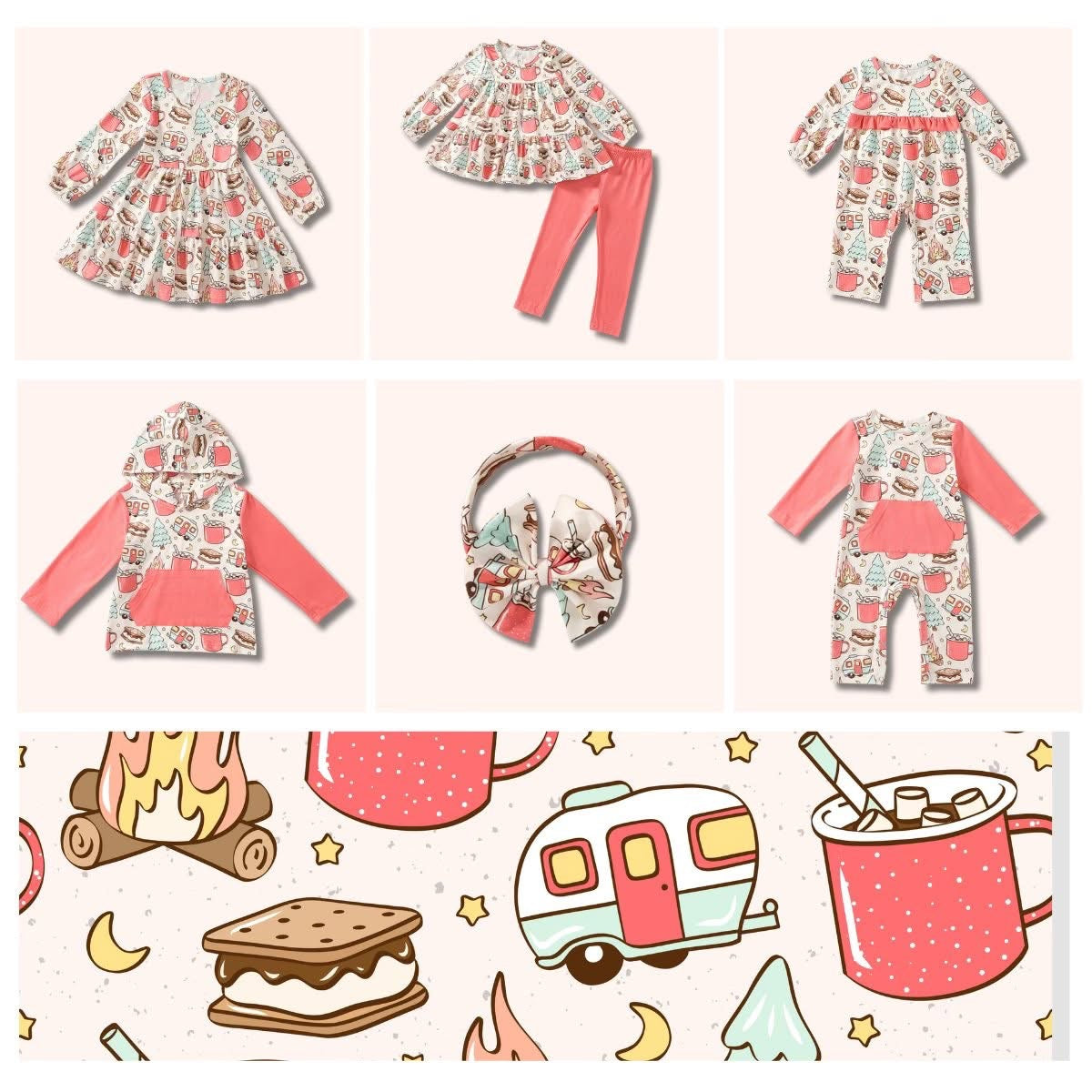 Camping Crew Romper