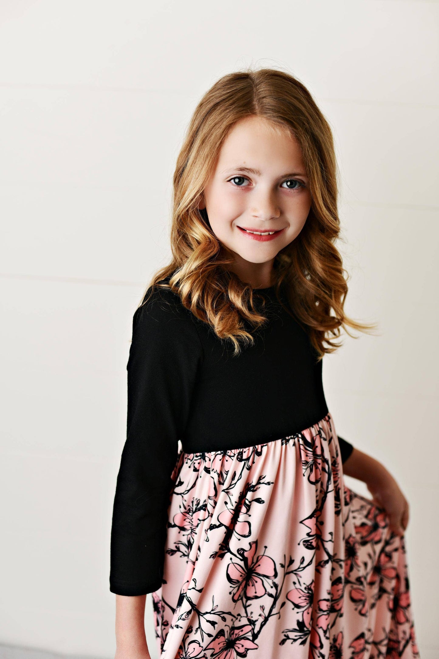 Kids Cherry Blossom Maxi Dress