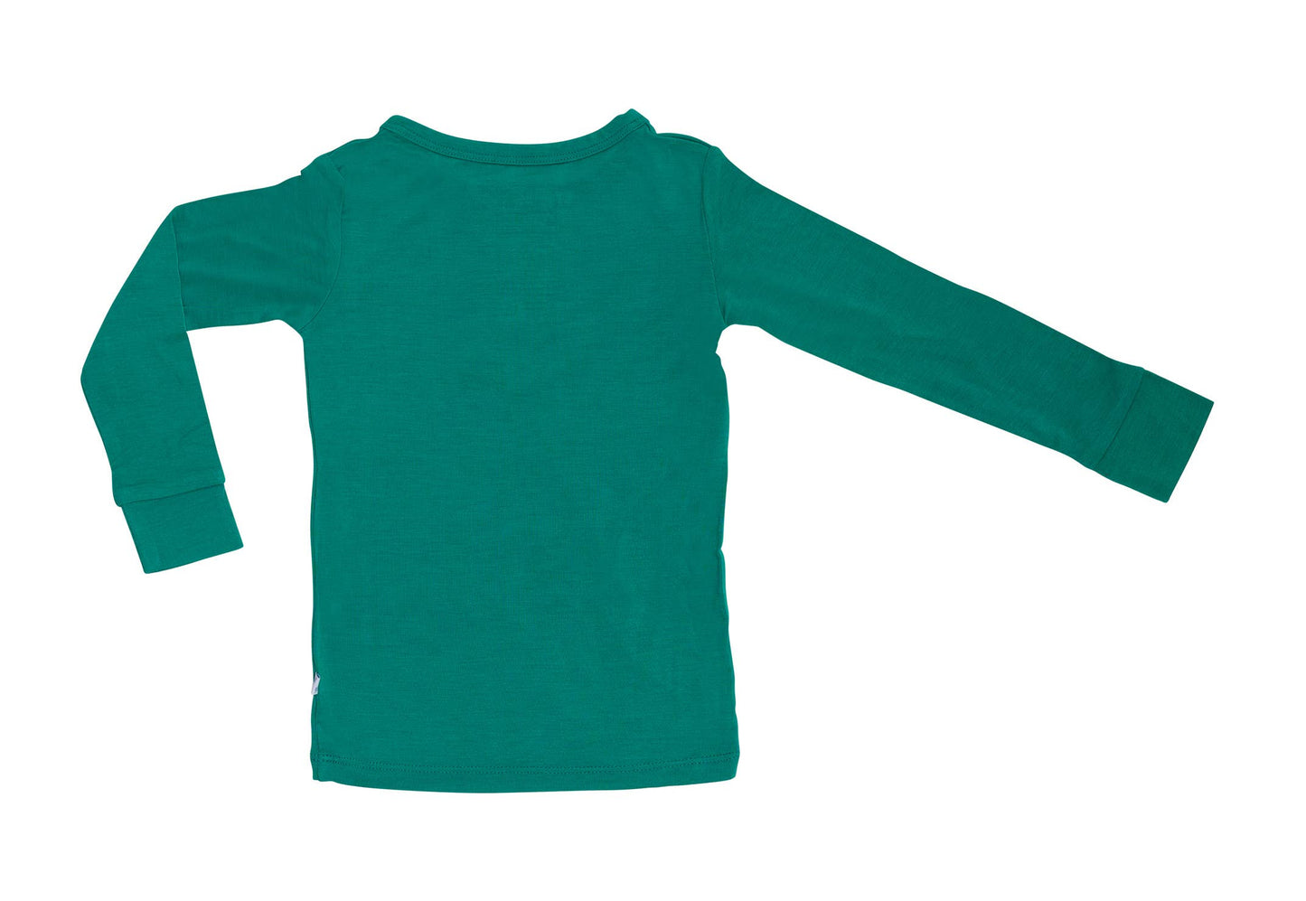 Emerald Green Long Sleeve Henley Pajamas