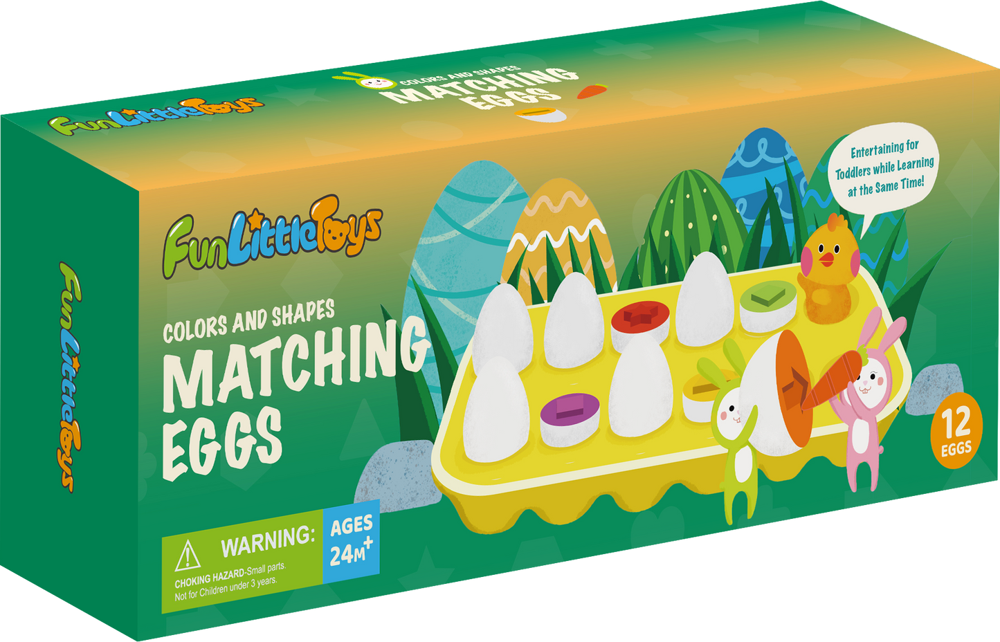 Matching Easter Eggs Color & Shape Educational Egg Toys