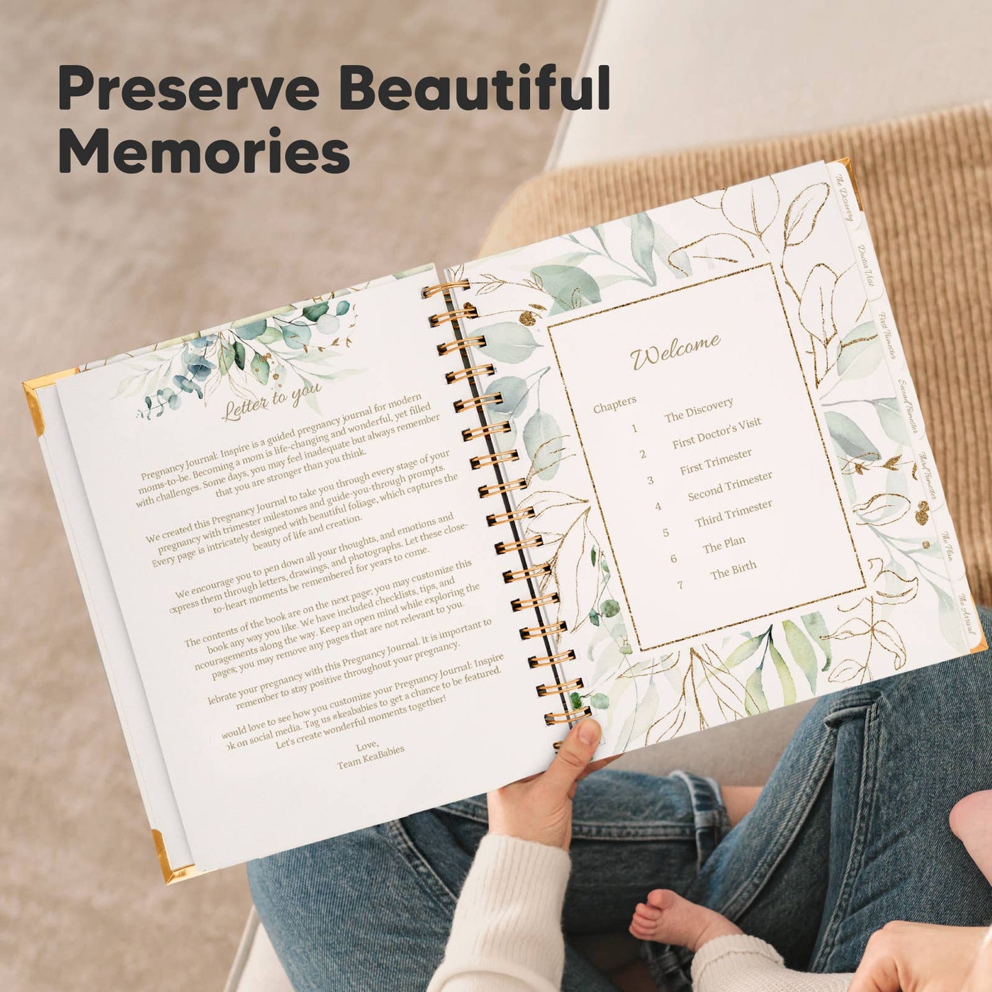KeaBabies Inspire Pregnancy Journal (Alpine)