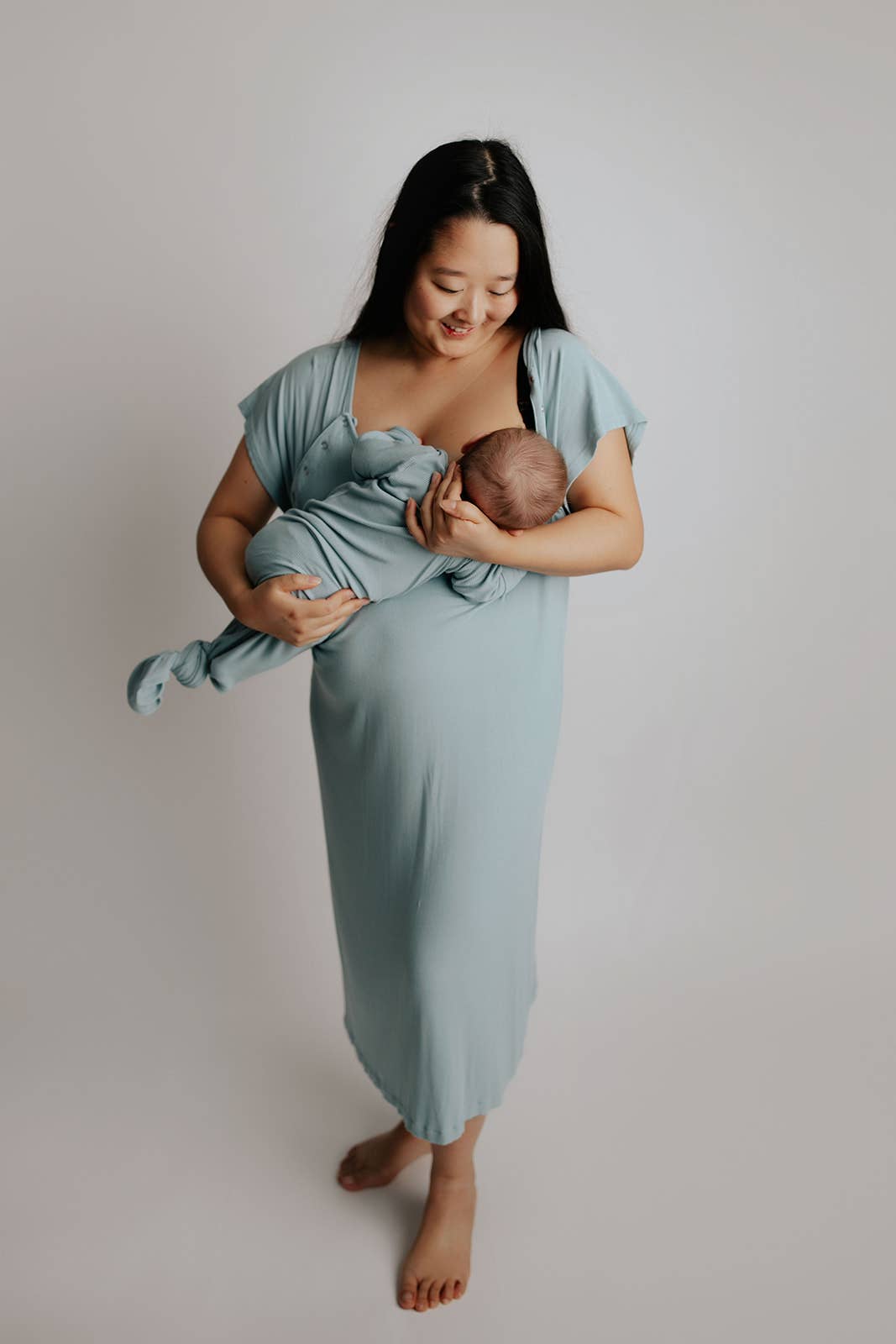 Blue Bird Maternity Labor and Delivery/ Nursing Gown