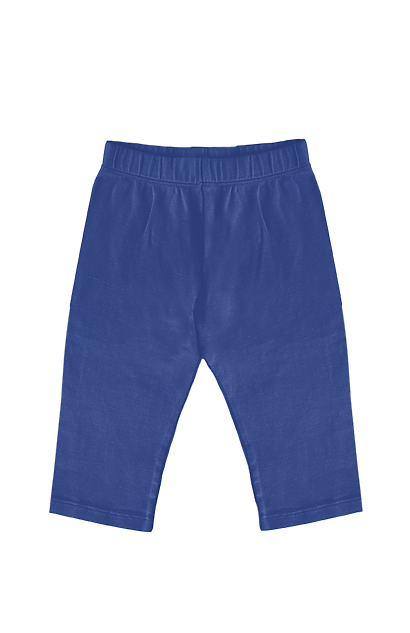 Infant Organic Rib Pant: PACIFIC BLUE