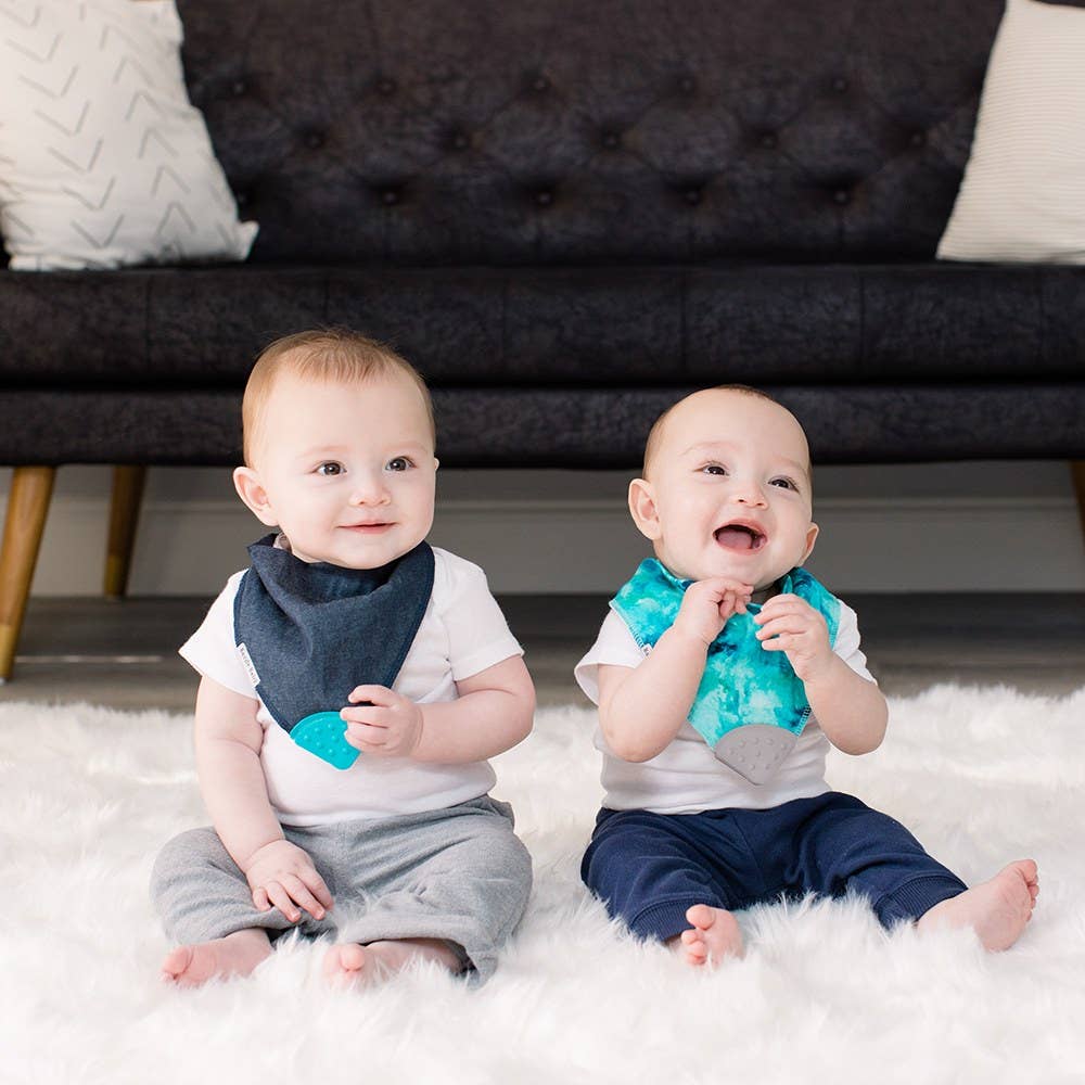 Bandana Bib with Teether 4-Pack: Luca