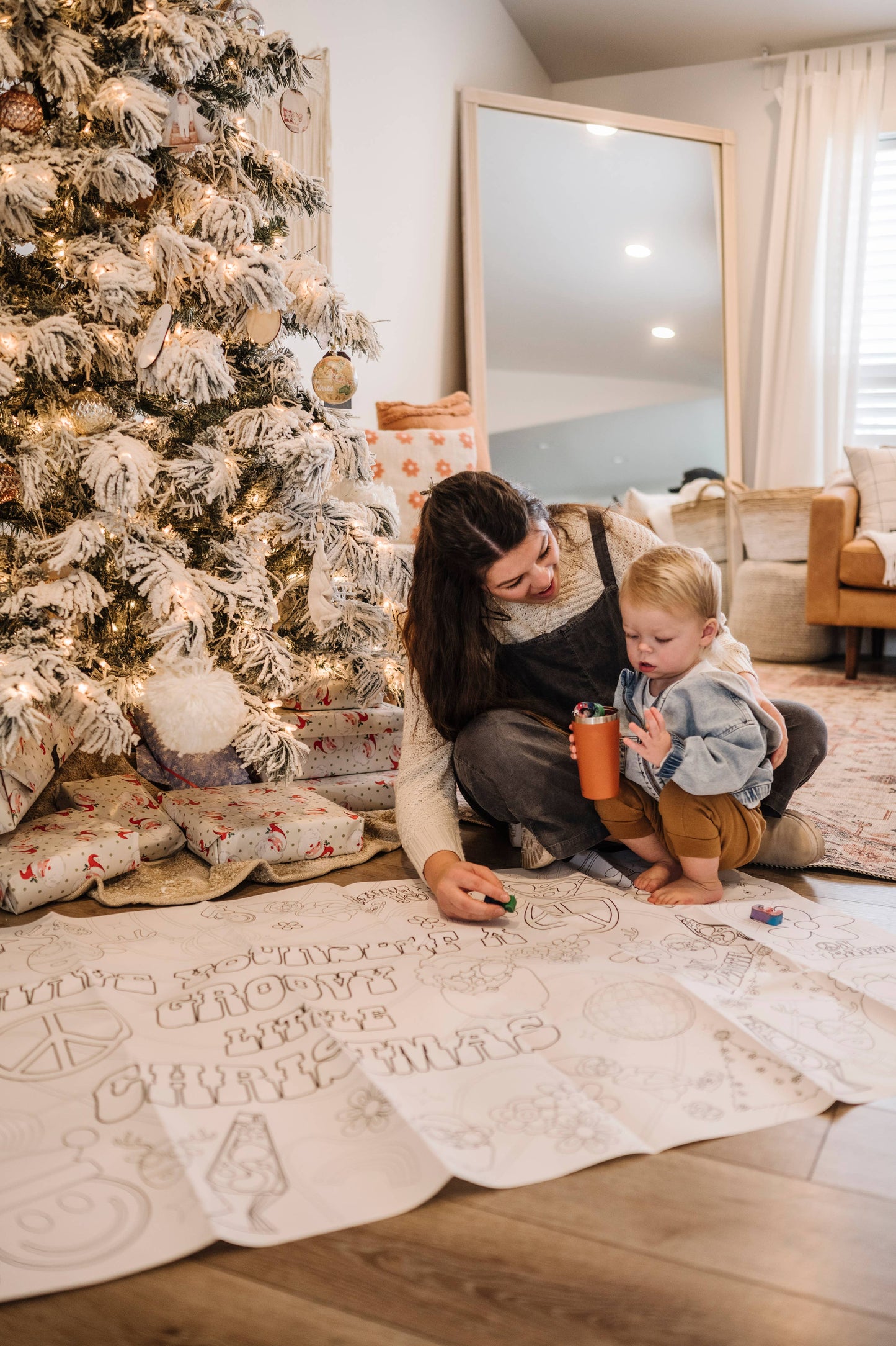 Christmas Coloring Tablecloth