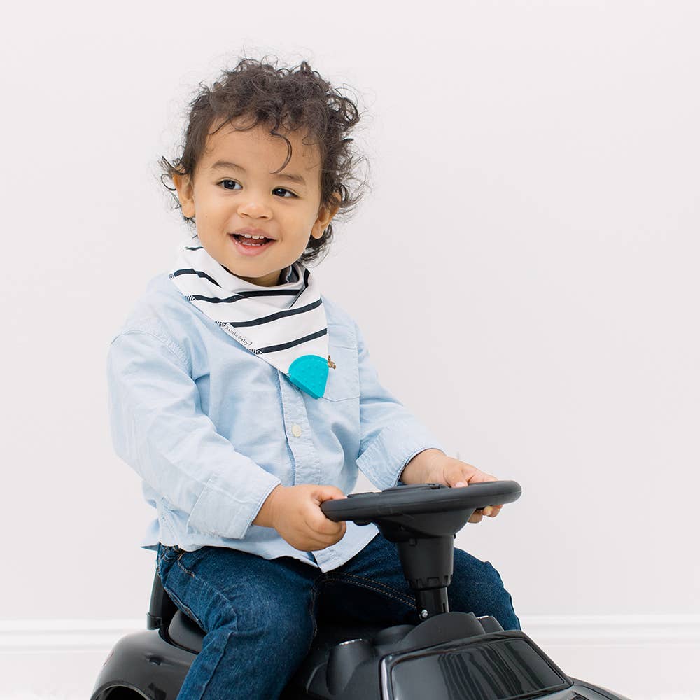 Bandana Bib with Teether 4-Pack: Luca