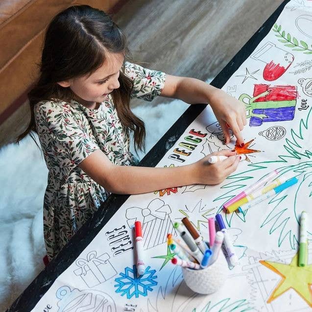 Nativity Coloring Tablecloth