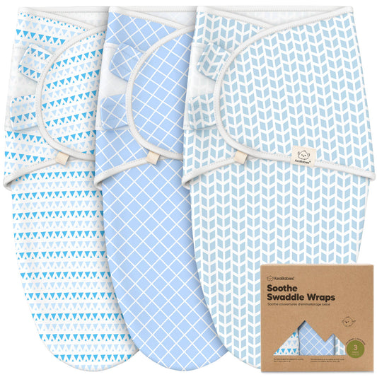 Storm- 3pk Soothe Baby Swaddles 0-3 Months
