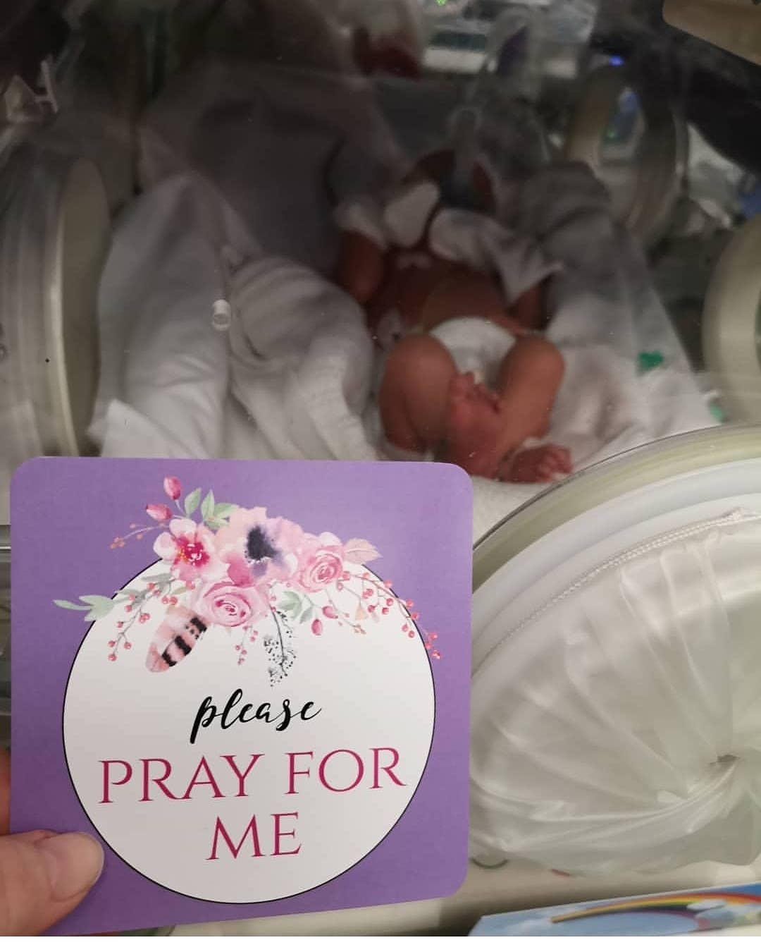 Girl NICU Milestone Cards