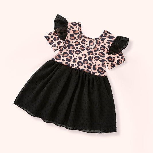 Leotard - Black Leopard