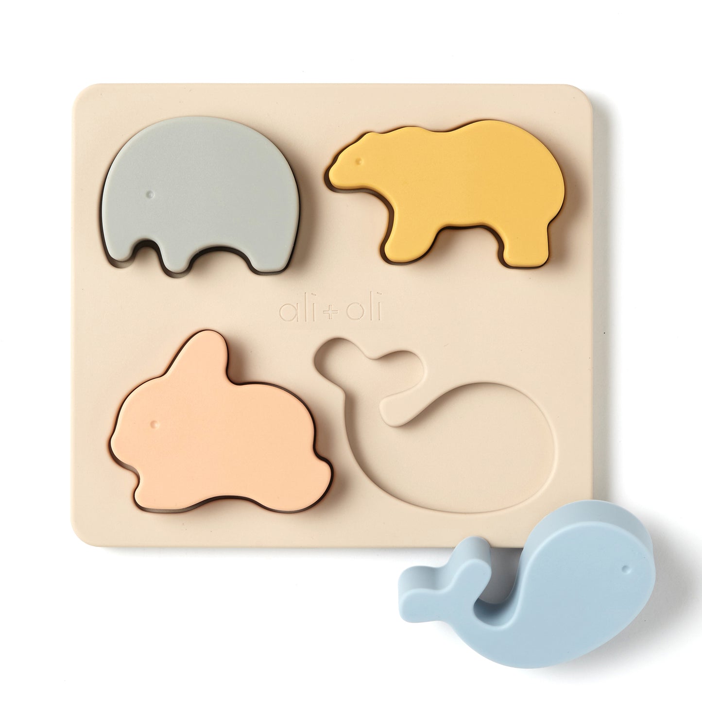 Baby Soft Silicone Mini-Animal Puzzle (4pc)