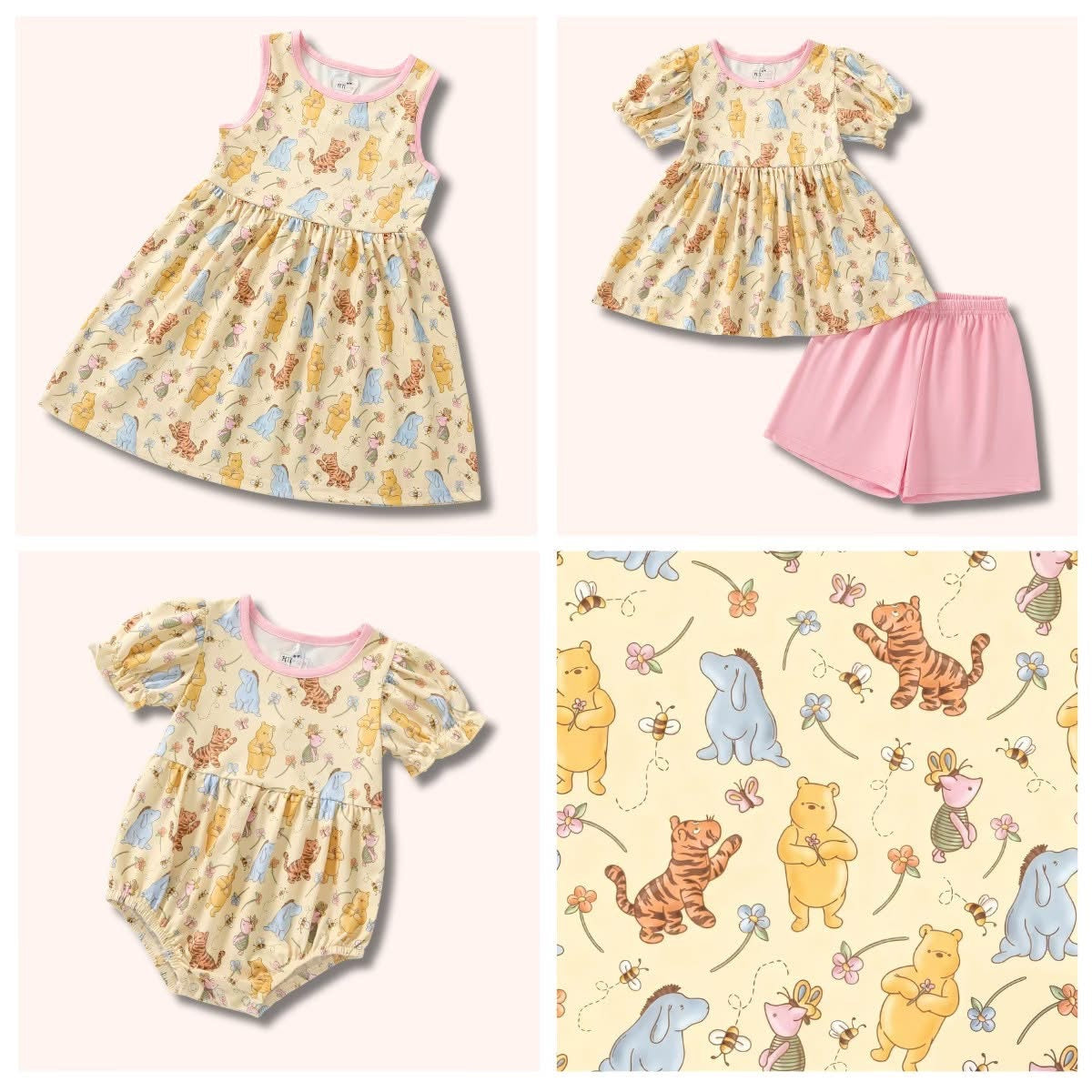 Hunnybees- Girls Short Set