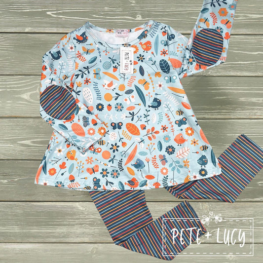 Birds & Bloom - Pant Set