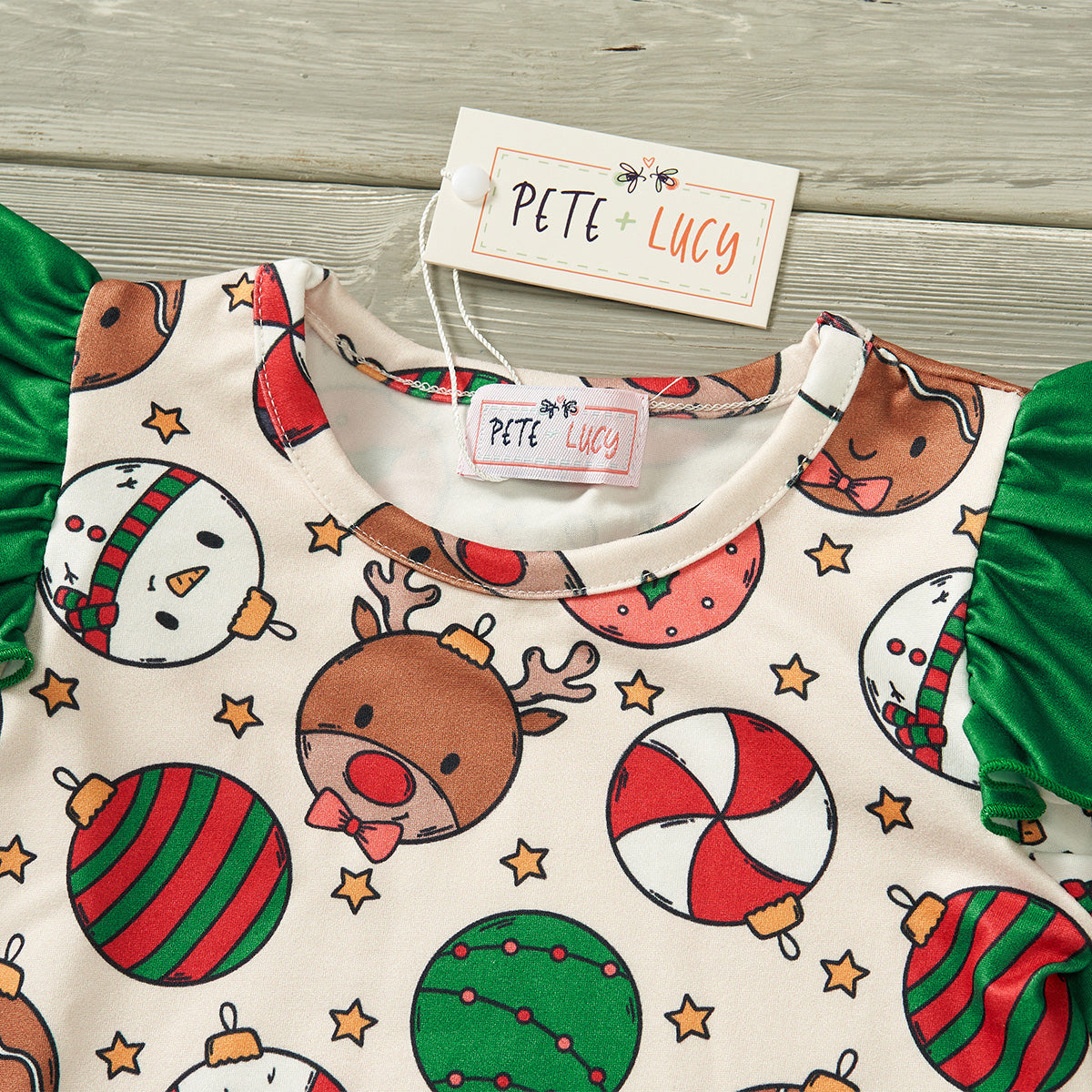 Christmas Ornaments - Girl Romper