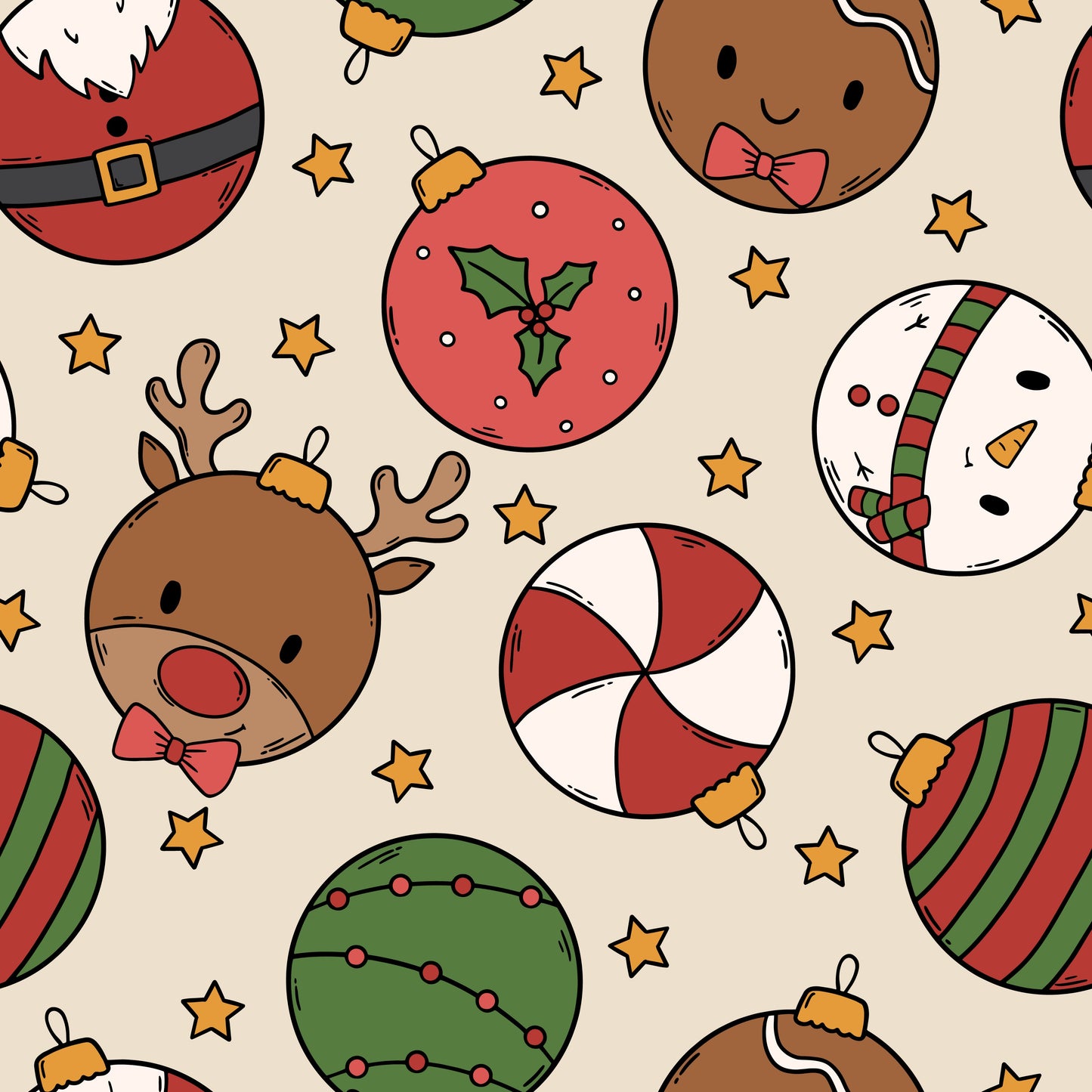 Christmas Ornaments - Boy Top