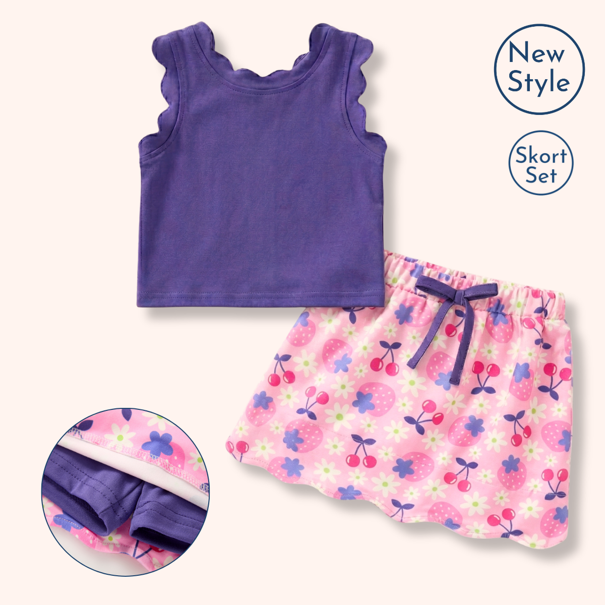 Cherry Berry Sweet - Skort Set
