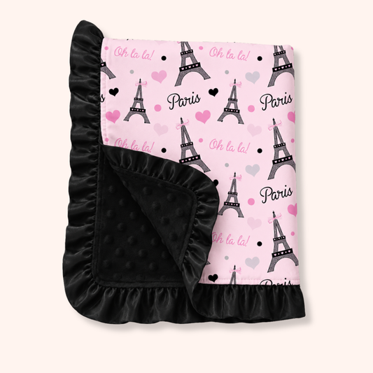 Paris Ooh La La! - Minky Blanket