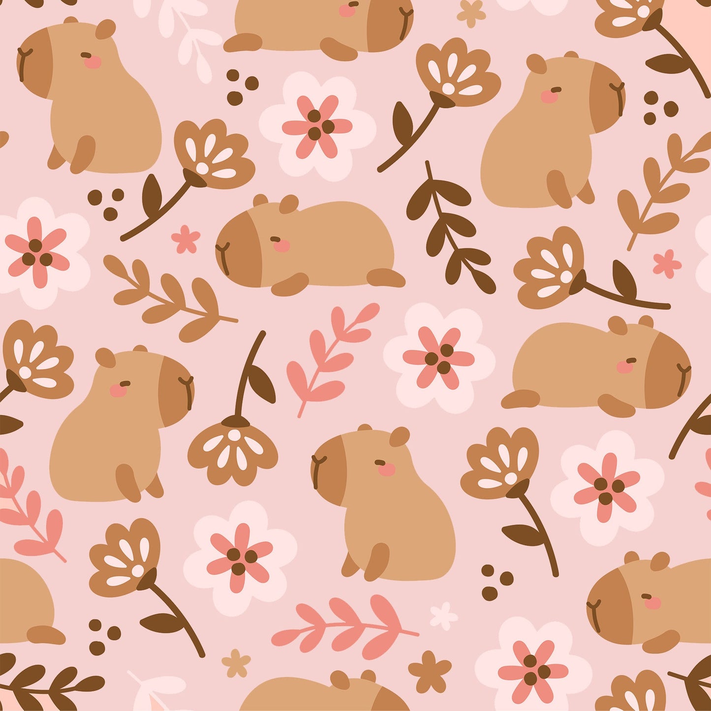 Cuddly Capybaras -  Dress