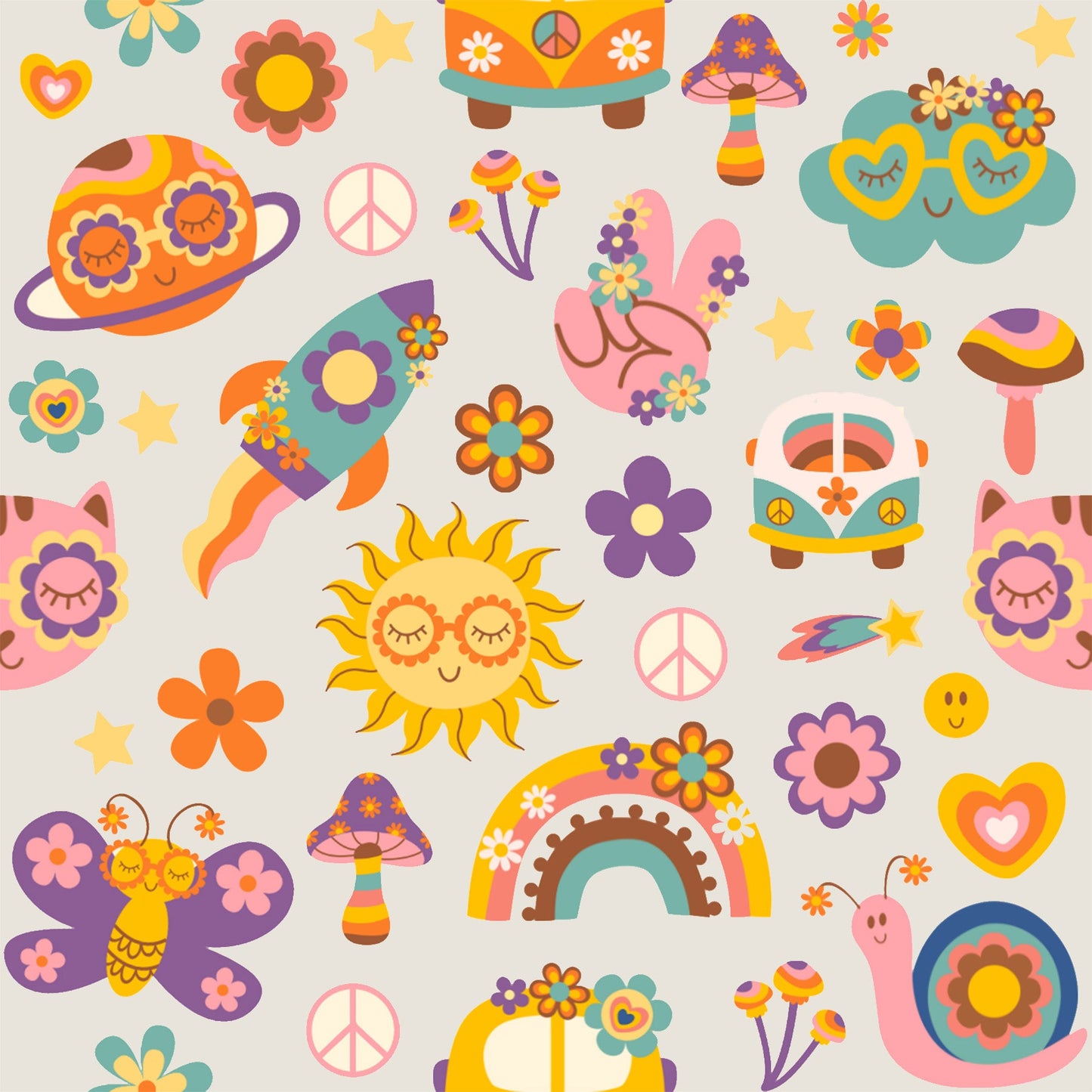 Groovy Pals - Girl Romper