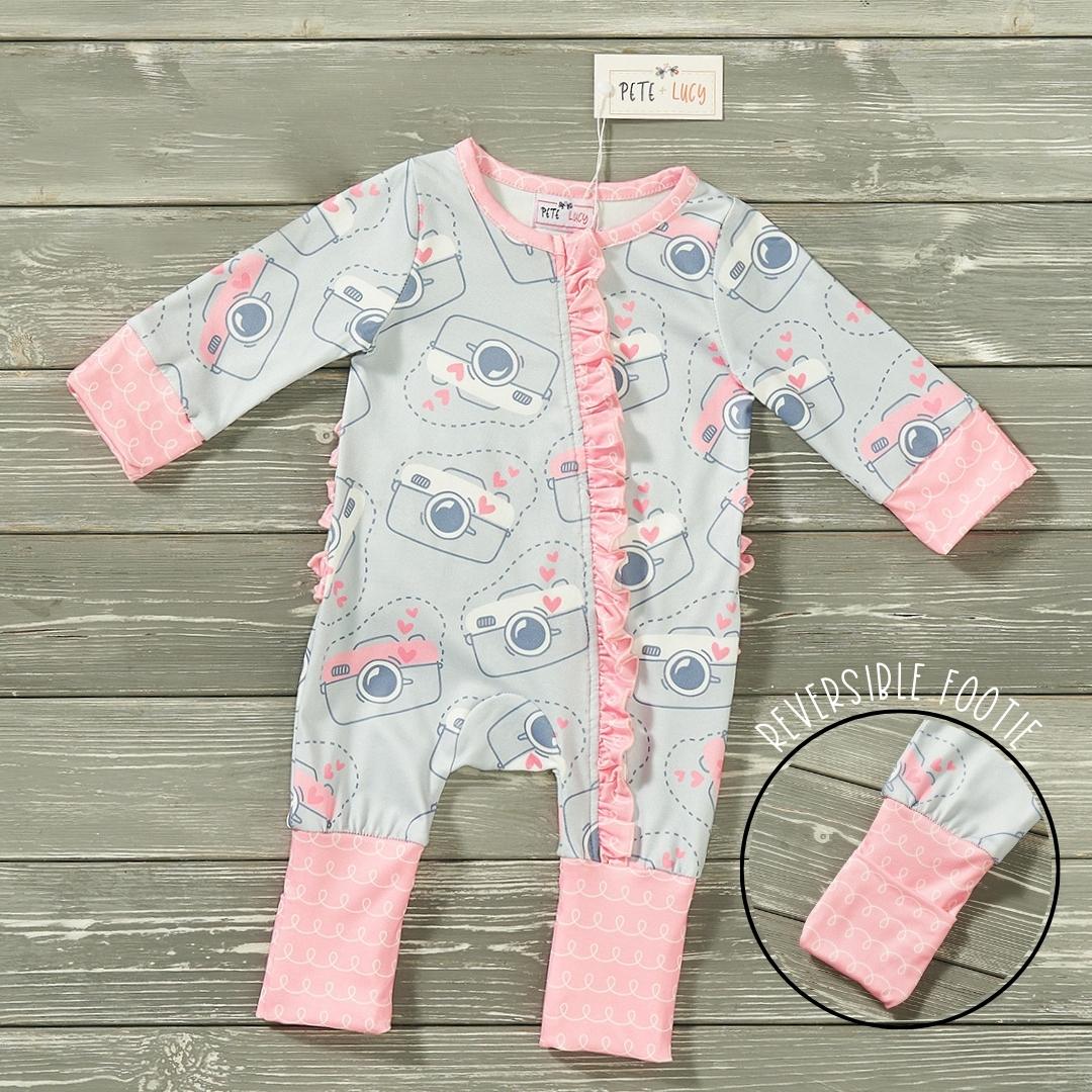 Lovely Memories - Zip-Up Infant Romper