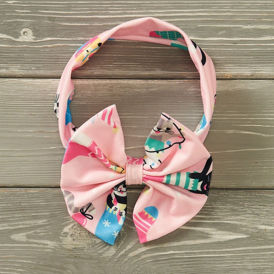 Meowy Christmas - Bow Headband