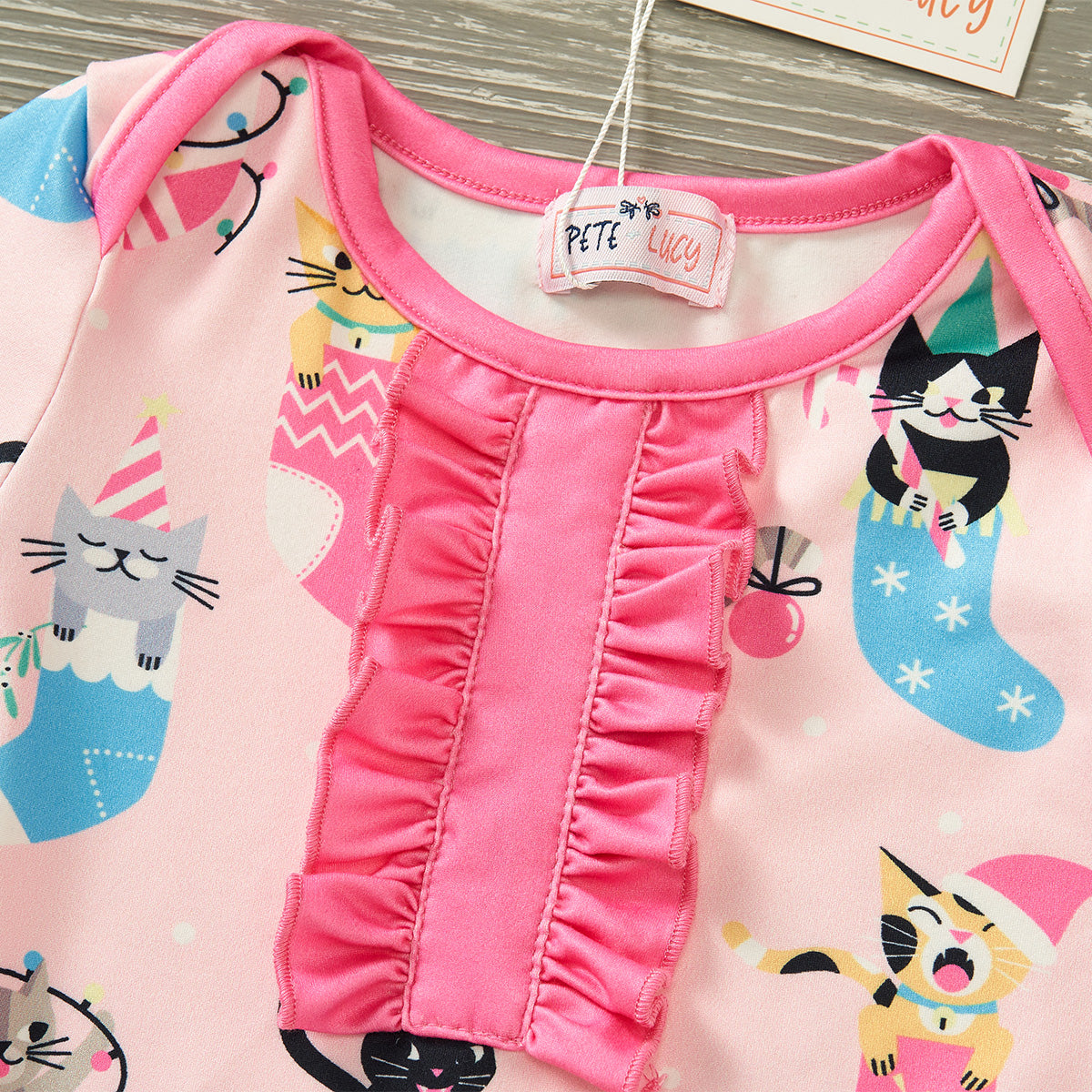 Meowy Christmas - Girl Romper