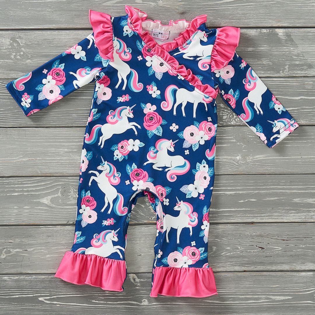 Midnight Meadow Magic - Girl Romper