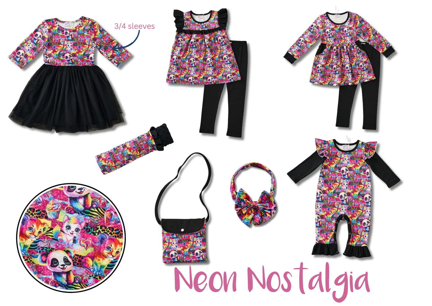 Neon Nostalgia Pant Set