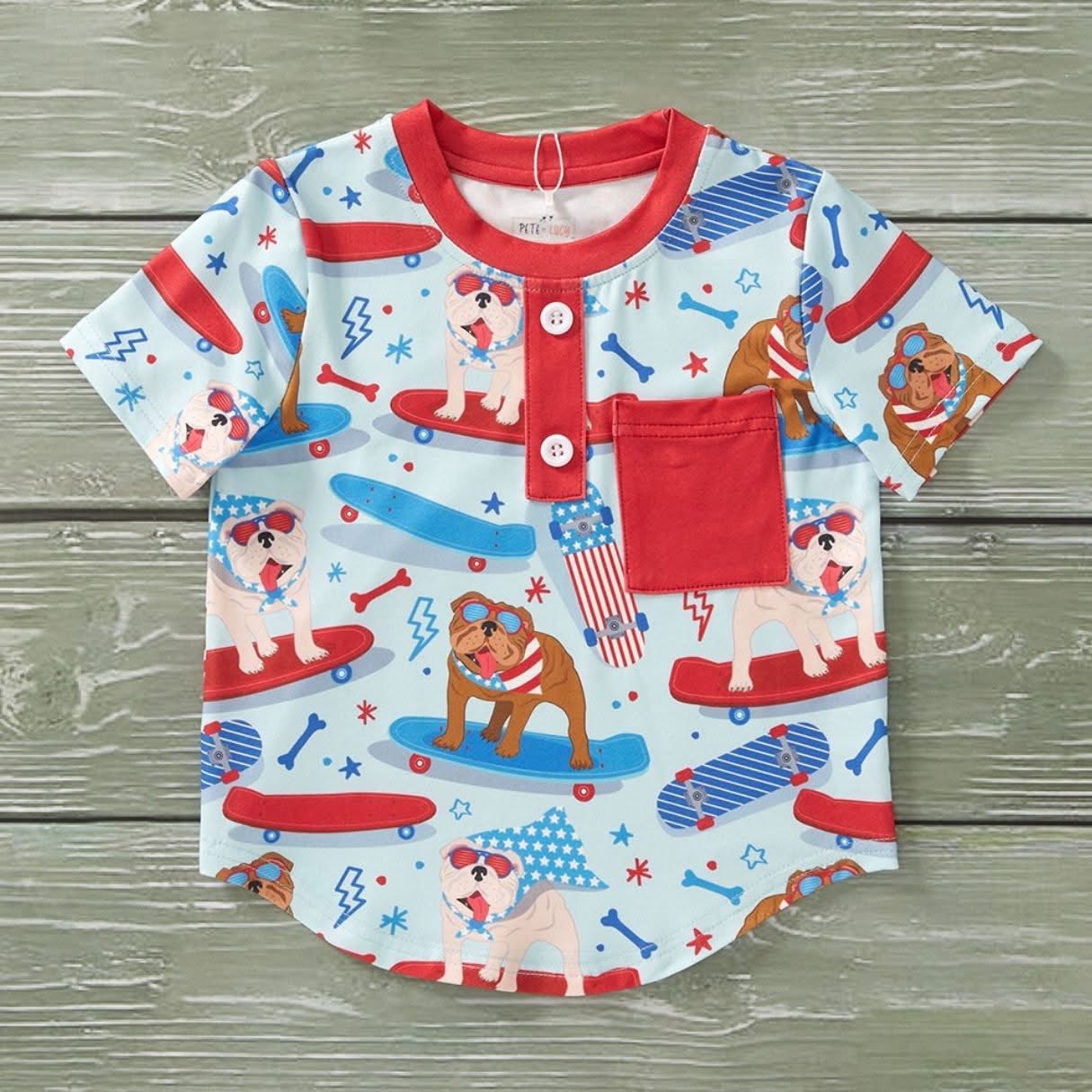 Red, White & Blue Crew Shirt