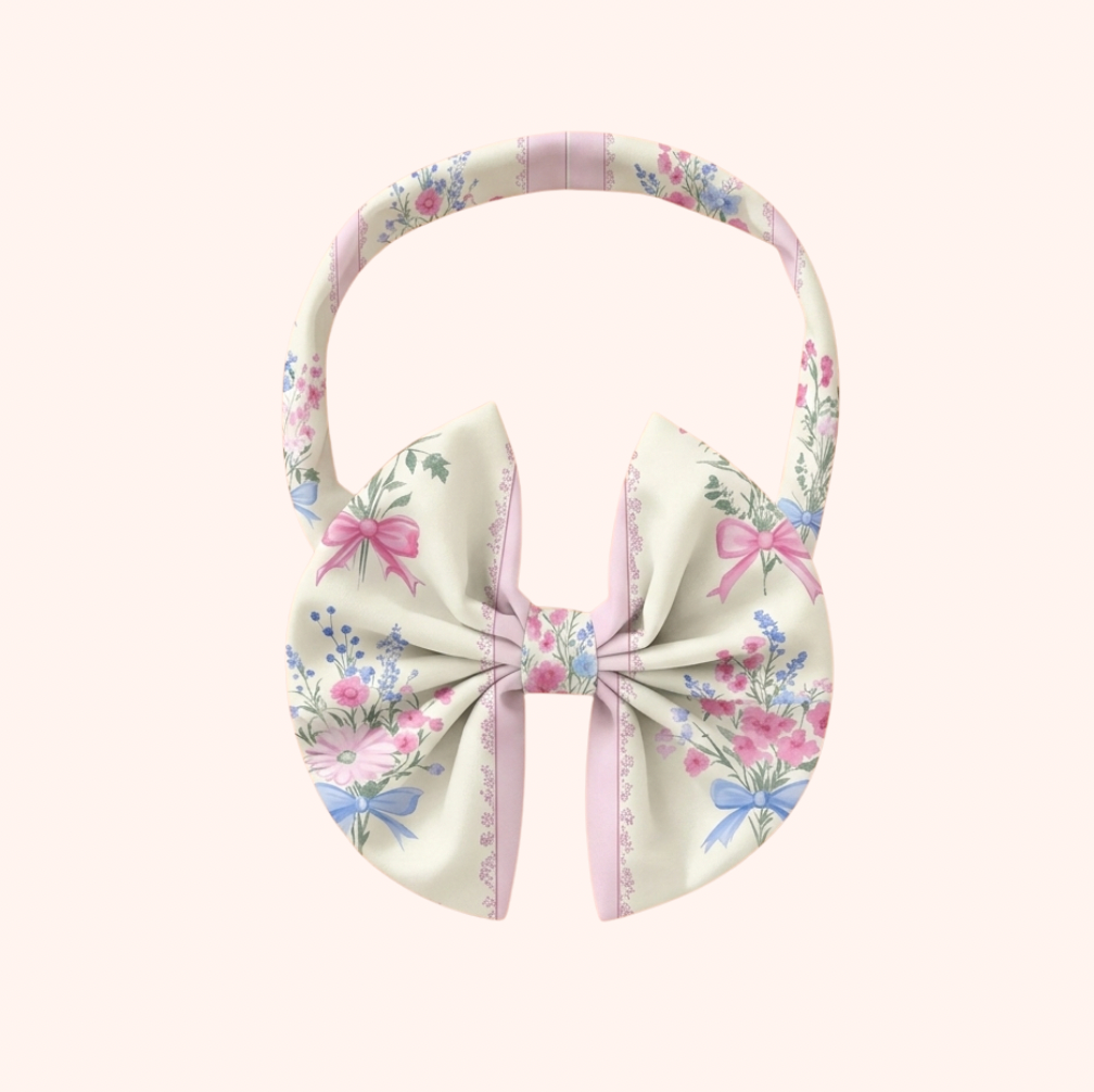 Bluebell Blush - Bow Headband
