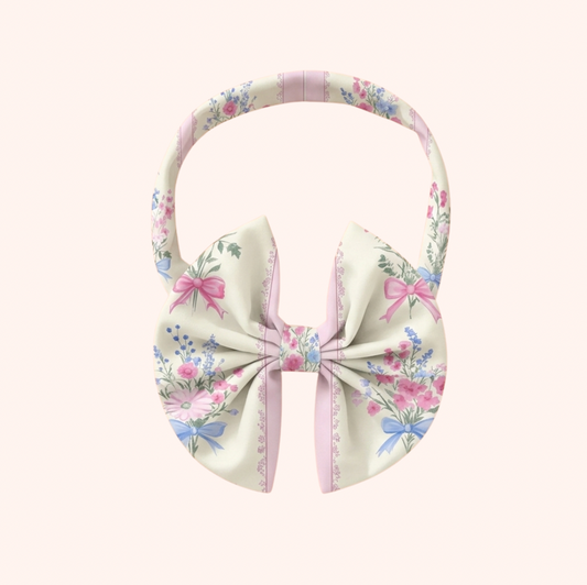Bluebell Blush - Bow Headband