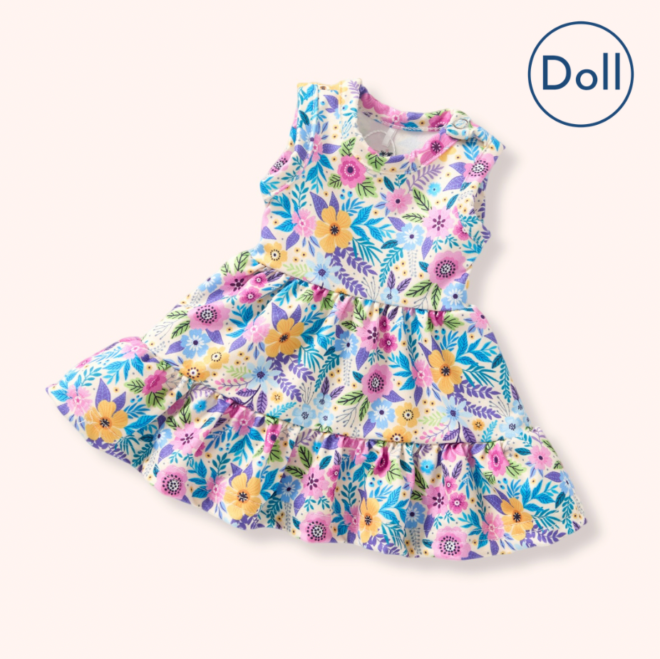 Sunlit Petals - Doll Dress