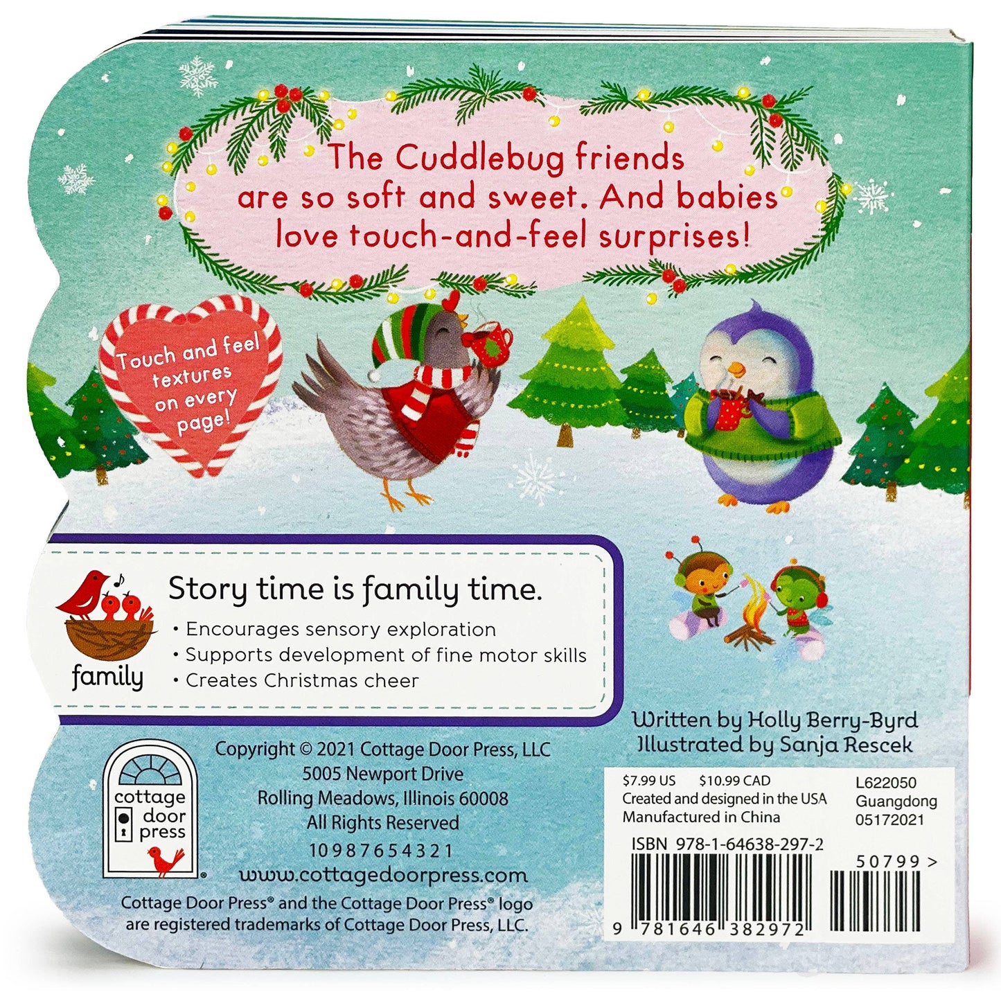 Christmas on Cuddlebug Lane Touch & Feel Board Book