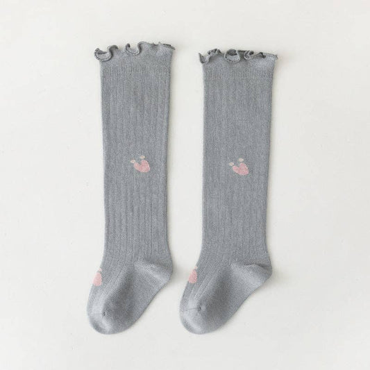 Over Knee Socks: Grey / XS (0-6M)