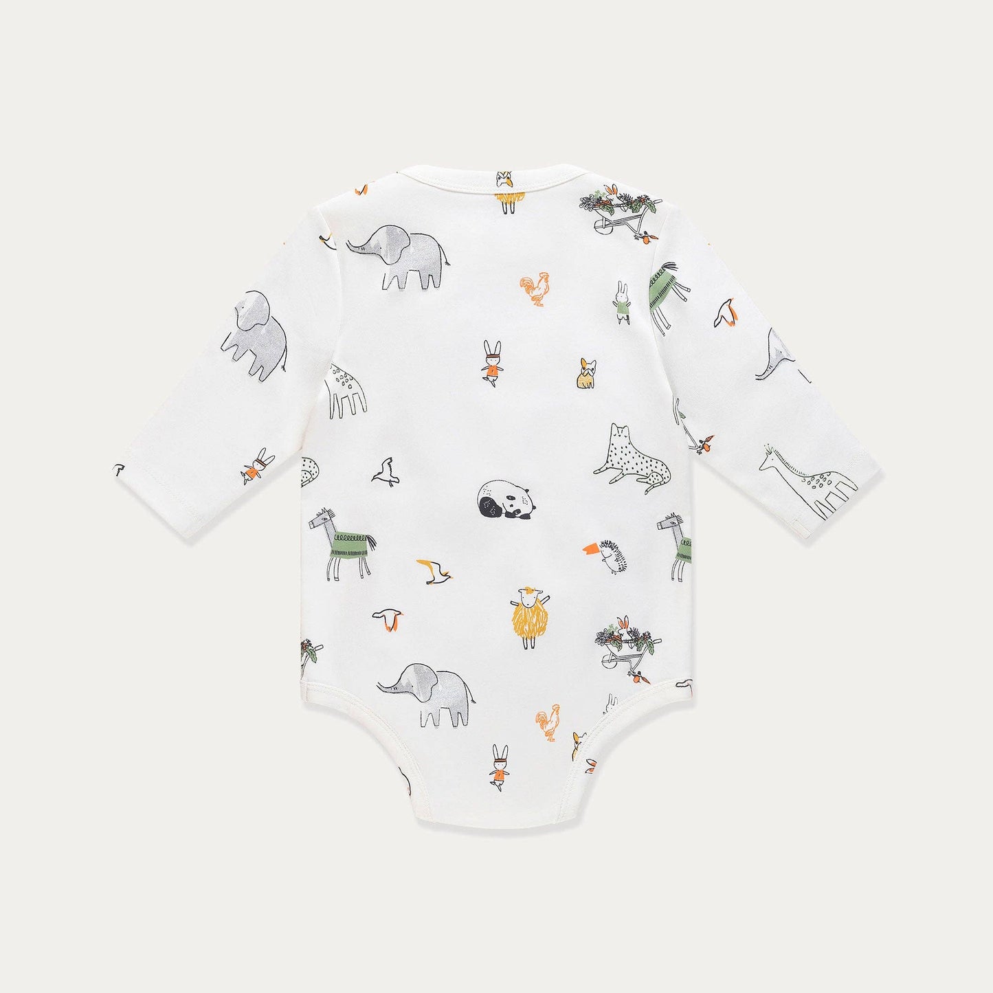 Bodysuit Cotton Long Sleeve: Wildlife