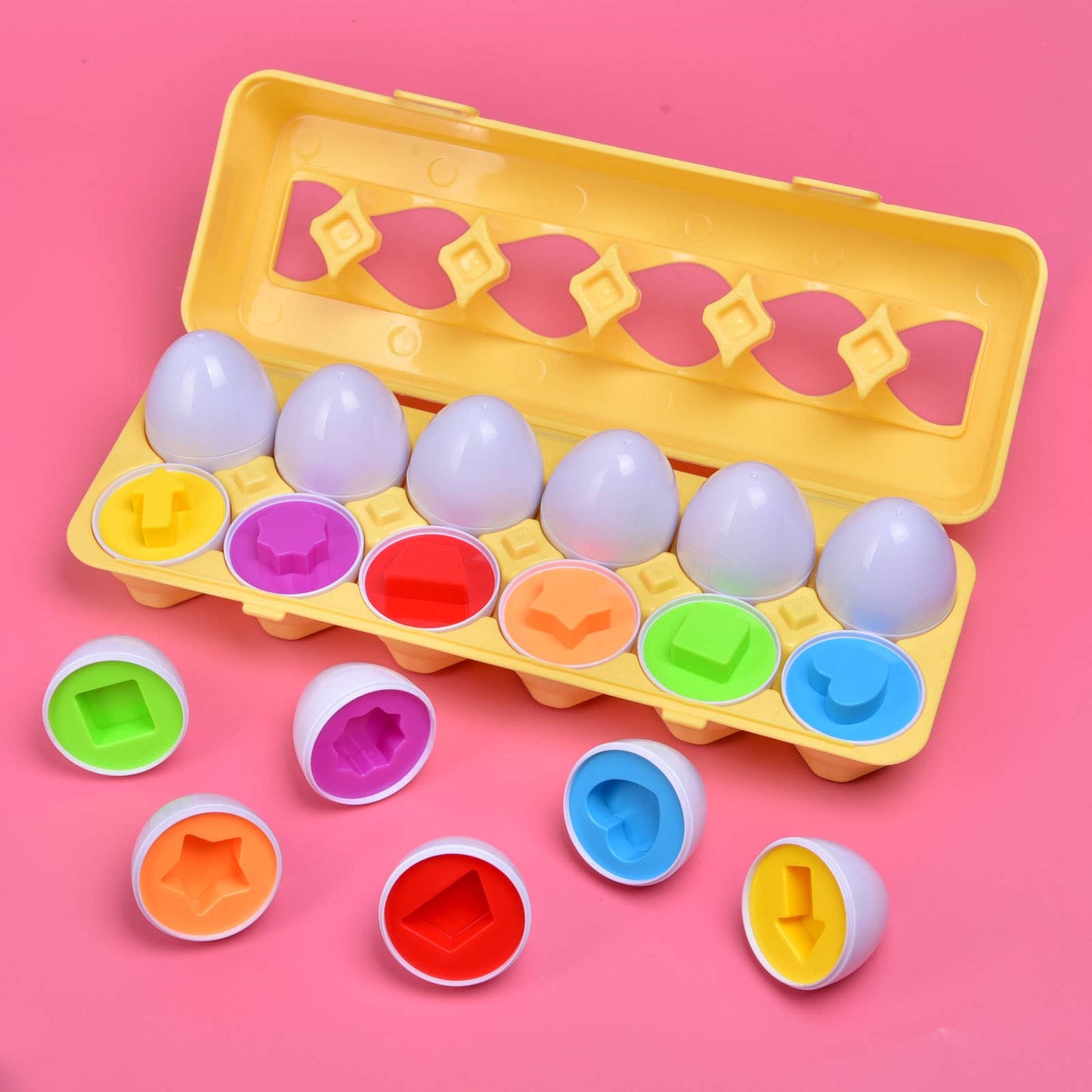 Matching Easter Eggs Color & Shape Educational Egg Toys