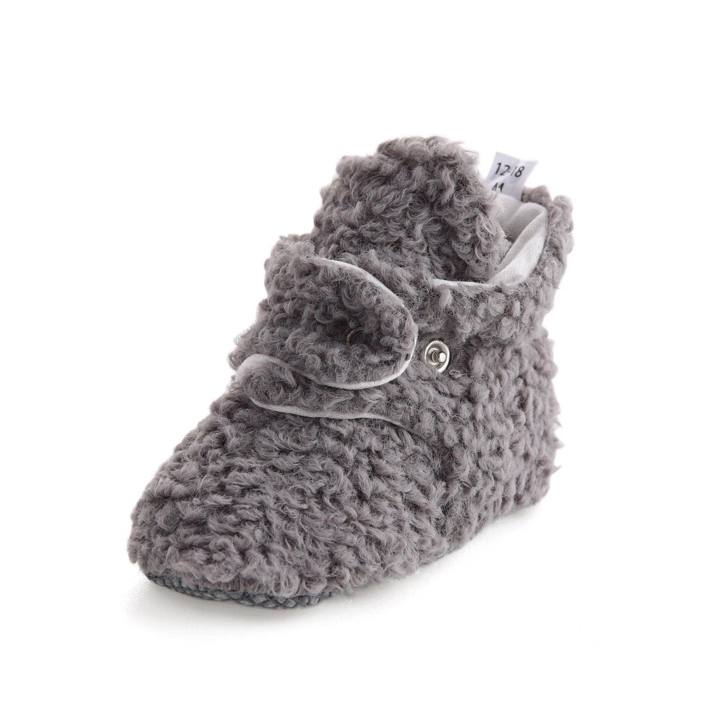 Gray Fleece Booties/ 6-12 Months