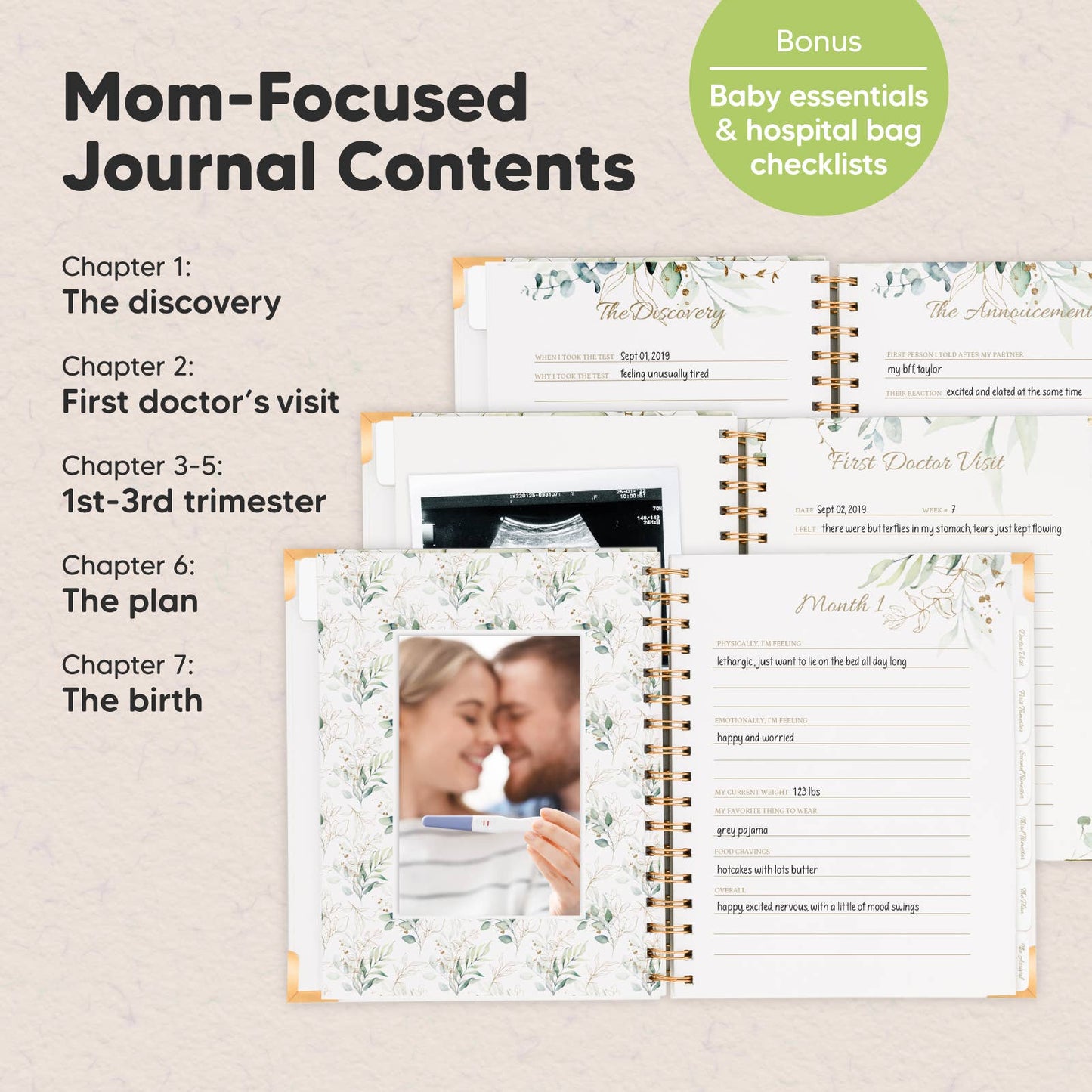 KeaBabies Inspire Pregnancy Journal (Alpine)