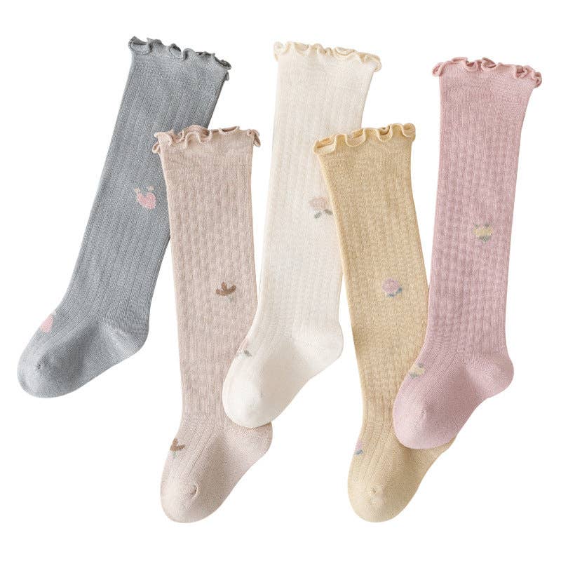 Over Knee Socks: Grey / XS (0-6M)