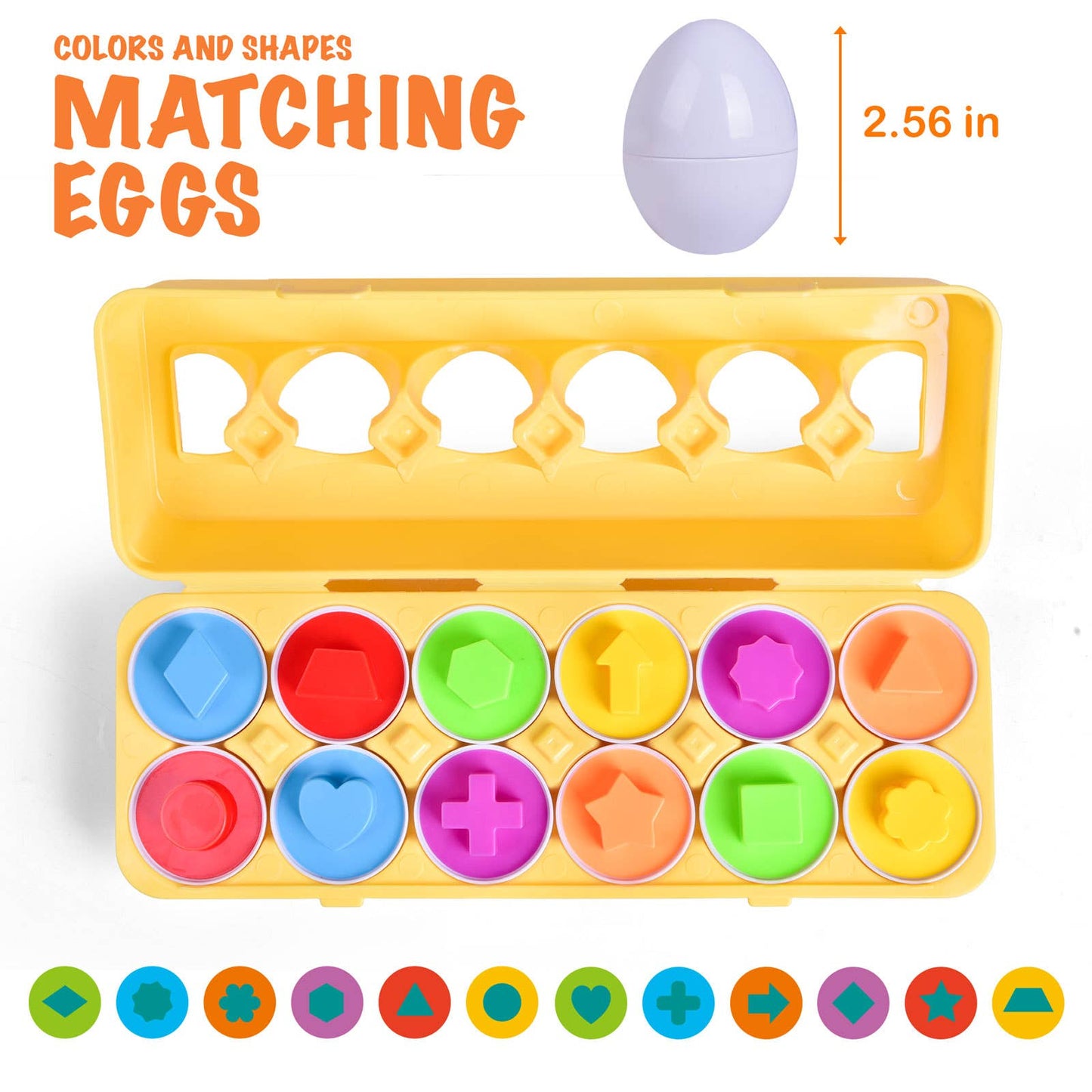 Matching Easter Eggs Color & Shape Educational Egg Toys