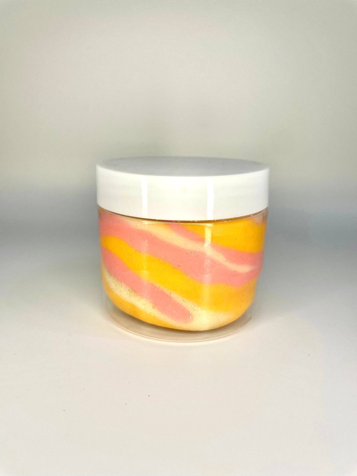 Groovy Grapefruit Swirl Play Dough with Eco Glitter: Small