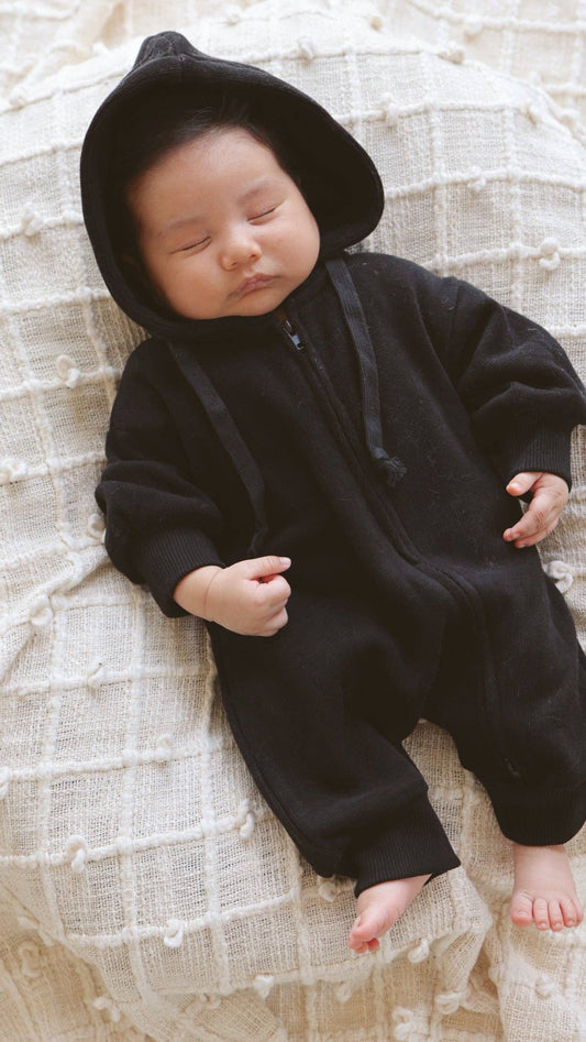 Newborn Zip Up Hooded Jumpsuit