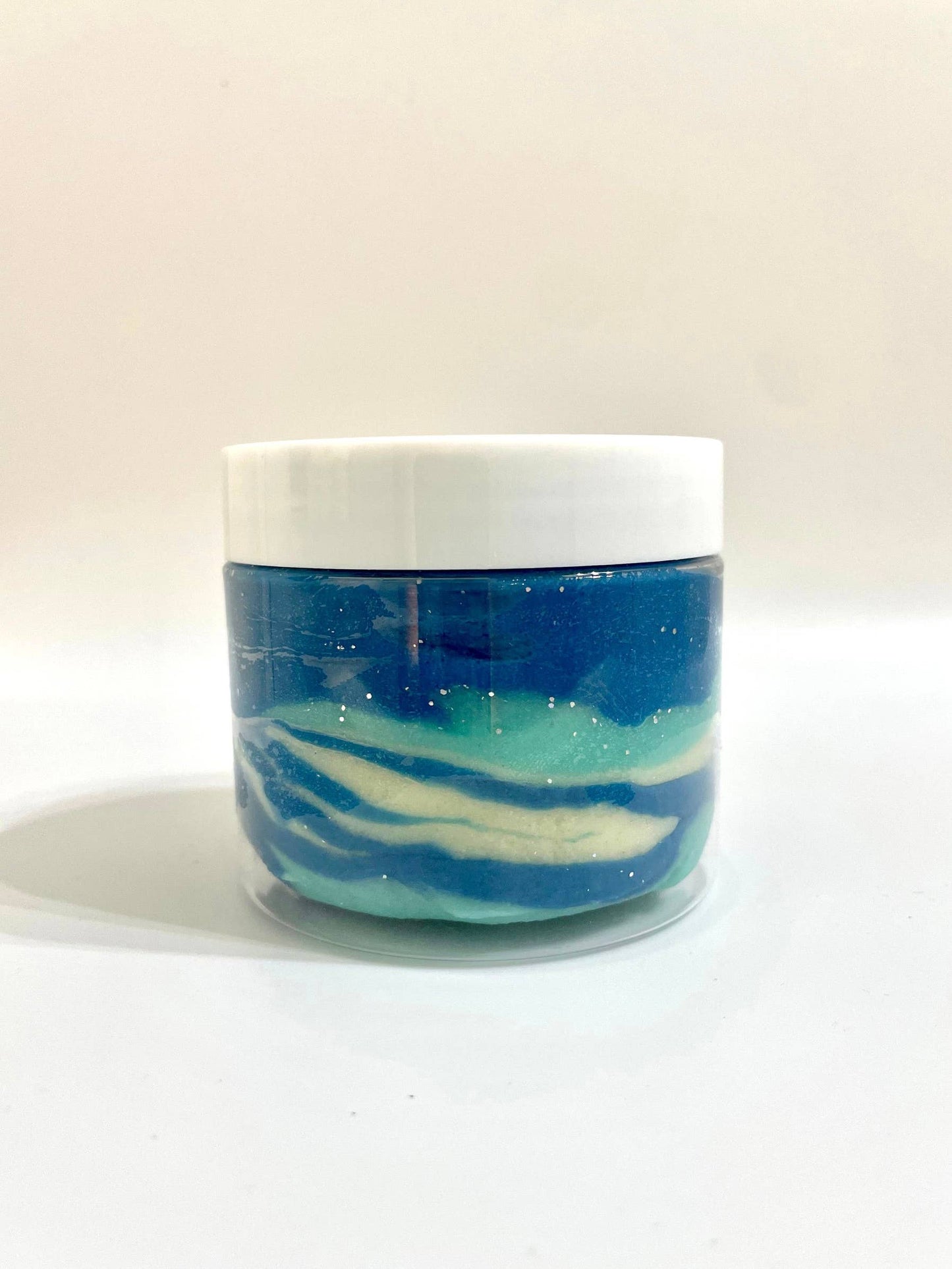 Ocean Blue Swirl Play Dough with Eco Glitter: Small