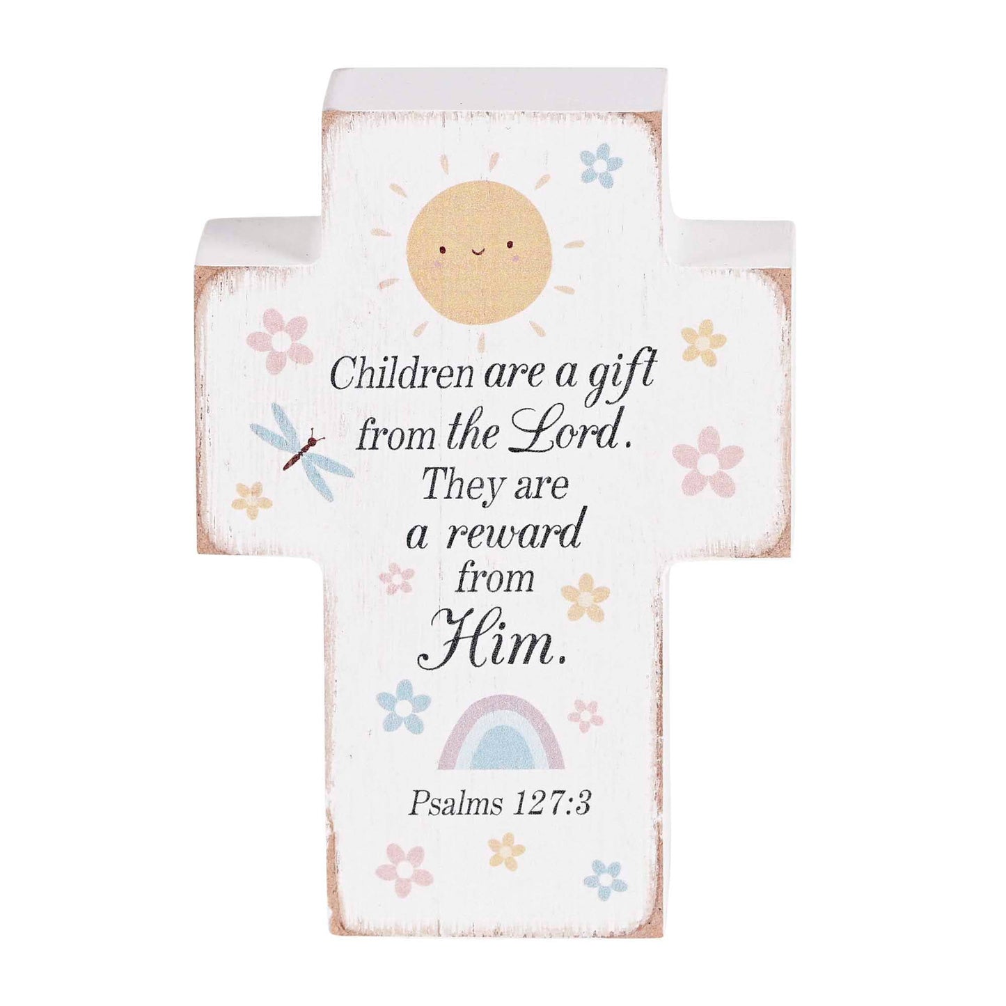 Tabletop Plaque Cross Children Are A 3x4