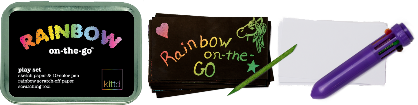 Rainbow On-the-Go Kids Travel Art Set