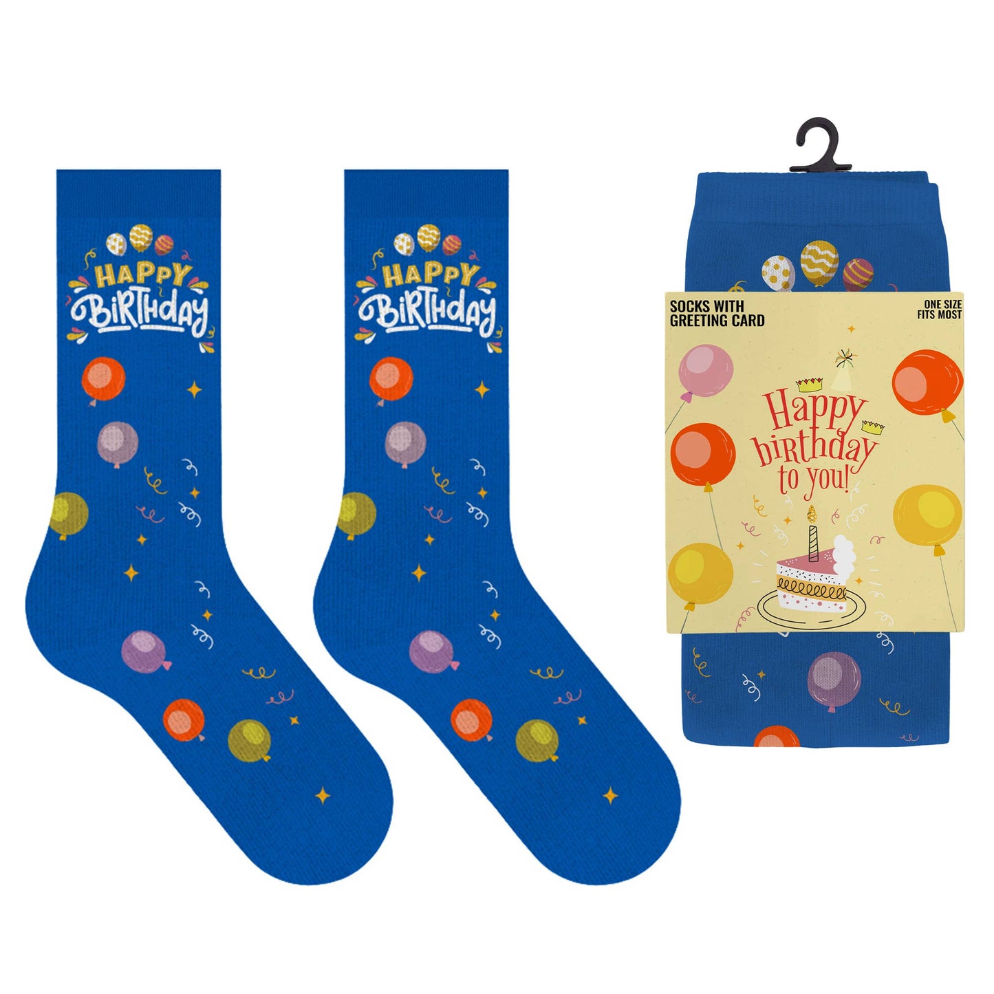 Greeting Card Socks - HAPPY BIRTHDAY