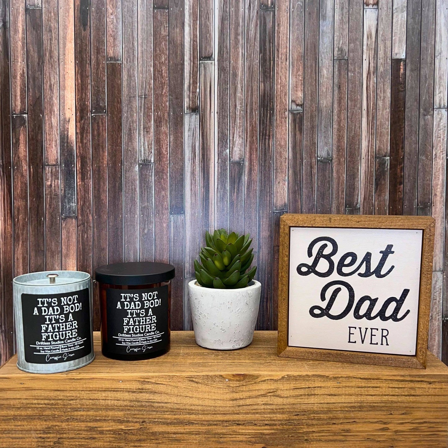 Dad Bod - Fathers Day Funny Gift Candle - Soy Wax Candles: Smoked Bourbon